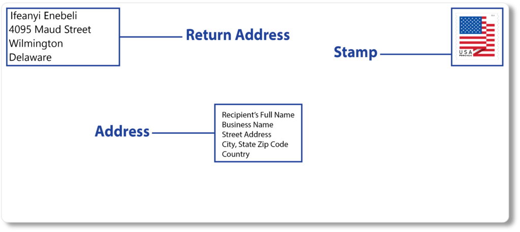 addressing envelope sample